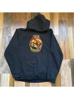 Highness Graphic Hoodie Mens M Black Skull Goth Streetwear Pullover